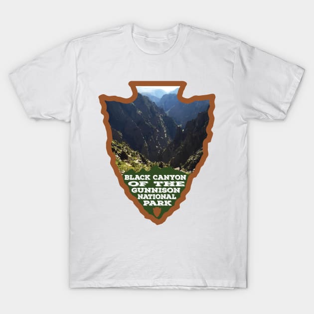 Black Canyon of the Gunnison National Park arrowhead T-Shirt by nylebuss